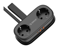 Orico Listwa zasilająca 2xSchuko, 2xUSB-A, USB-C, 1,5m , czarna - 1552189 - zdjęcie 3